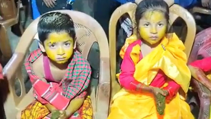 ভোলায় দুই শিশুর গায়ে হলুদের আনুষ্ঠানিকতা নিয়ে, সমালোচনার ঝড়