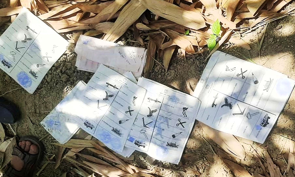 ডিসির বাংলোর গর্তে মিললো সংসদ নির্বাচনের সিলমারা বিপুল ব্যালট