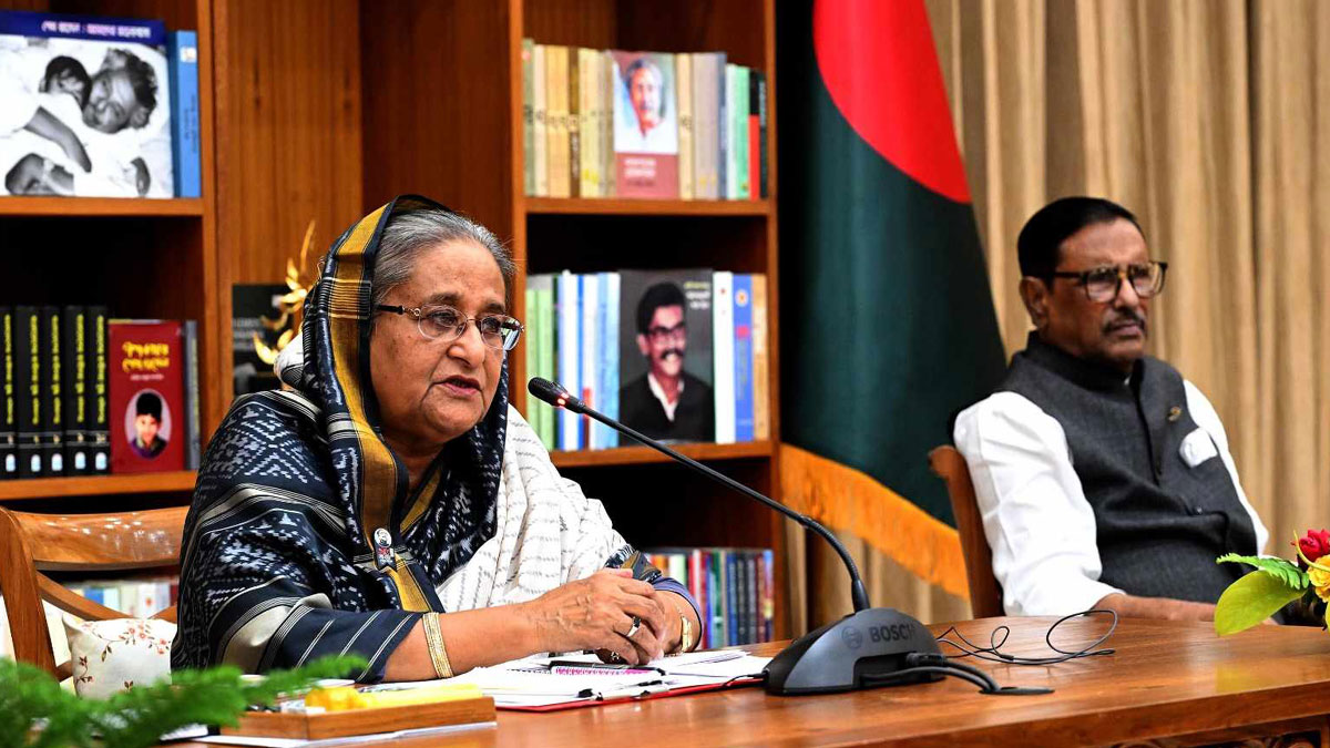 কী অপরাধে আওয়ামী লীগ সরকারকে পদত্যাগ করতে হবে, প্রশ্ন প্রধানমন্ত্রীর