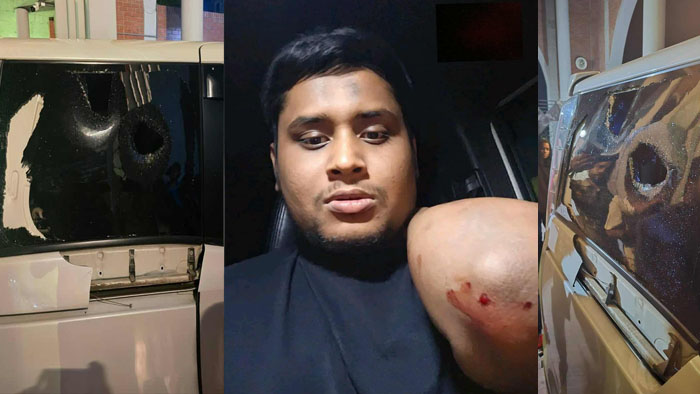 গাজীপুরে হাসনাত আব্দুল্লাহর গাড়িতে হামলা